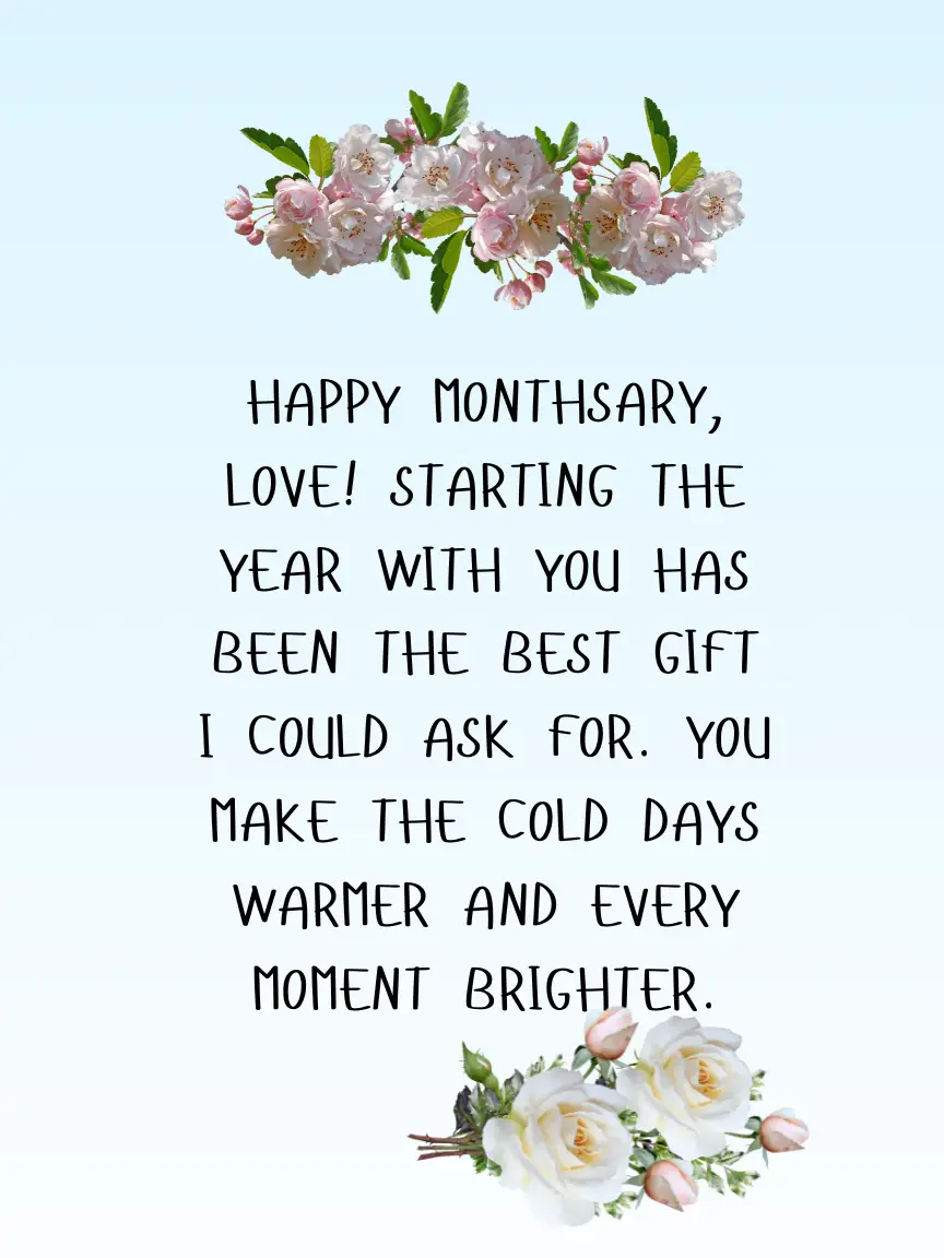 12 Romantic Happy Monthsary Messages For Each Month